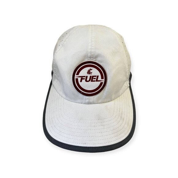 R Other - Fuel White Fitted Embroidered Strapback Hat